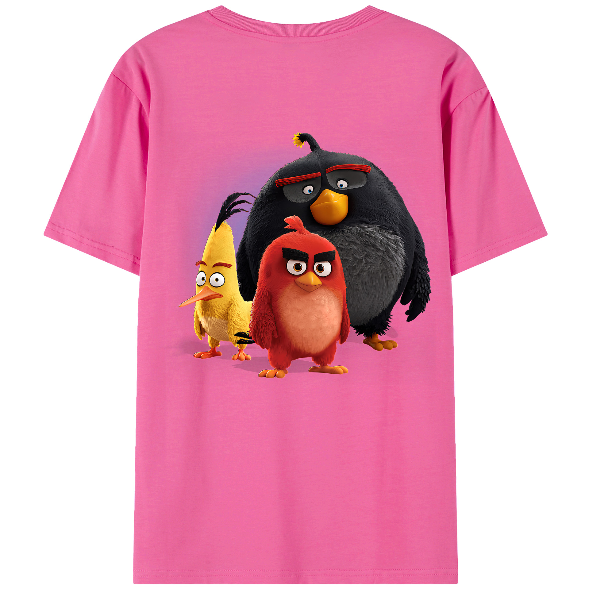 （画像用） Angry Birds アングリーバード レディース半袖Tシャツ(バックプリント)